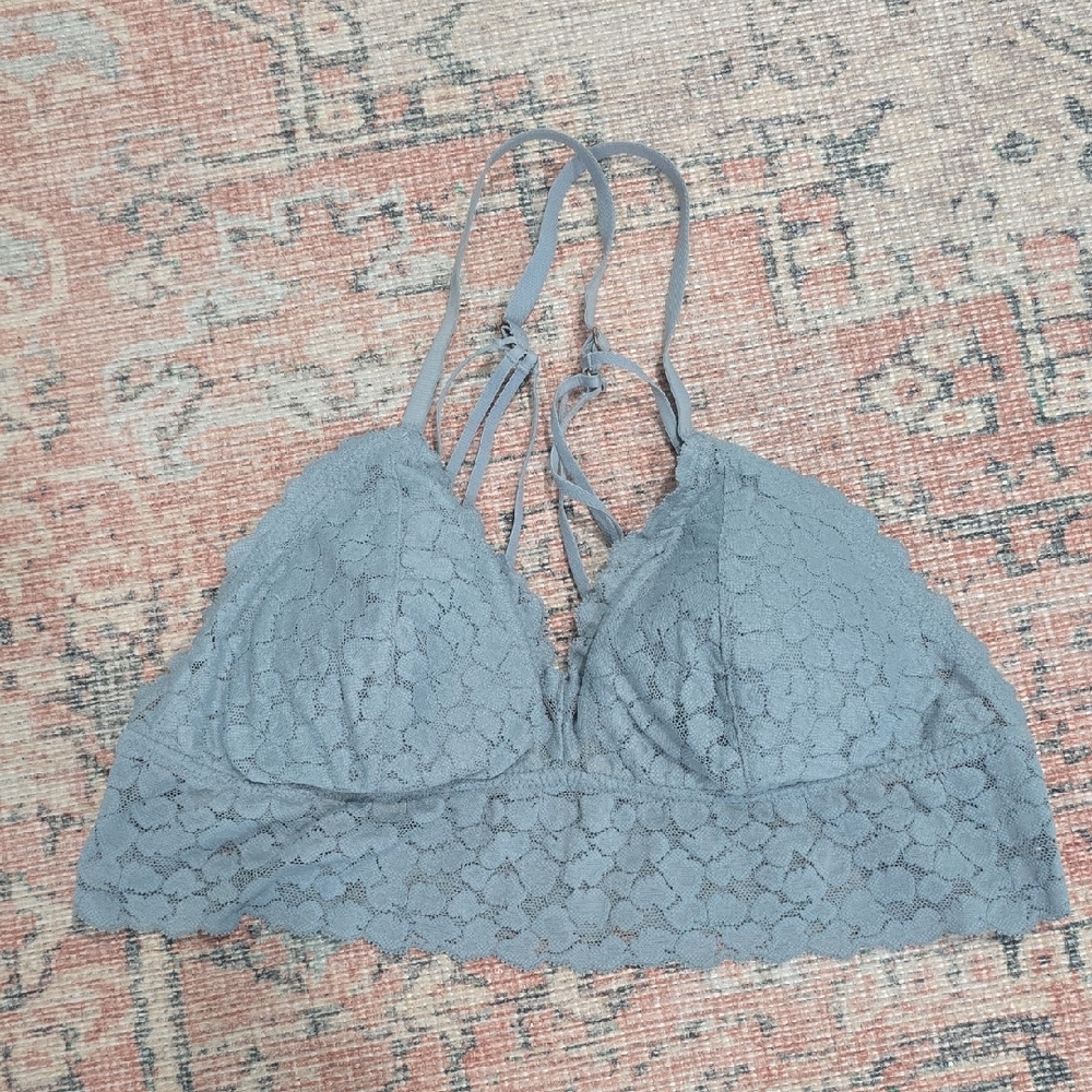 Aerie Lace Bralette in Soft Blue